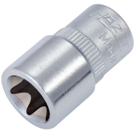 HAZET Steckschlüssel-Einsatz TORX® 850-E12 Vierkant hohl 6,3 mm (1/4 Zoll) A