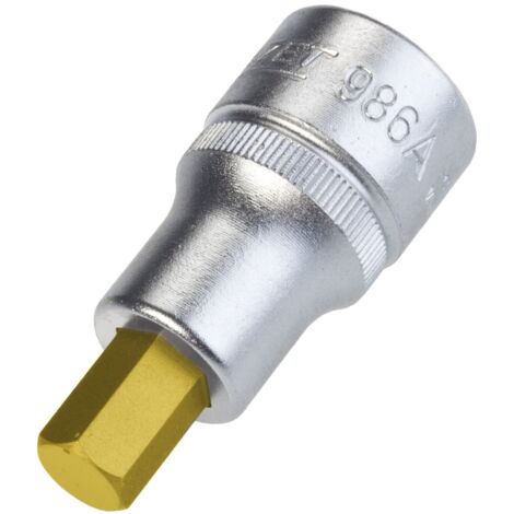 Hazet Schraubendreher-Steckschlüsseleinsatz 1/2 (12,5 mm) Vierkant hohl, Innen Sechskant Profil, SW 3/8 (1/4)