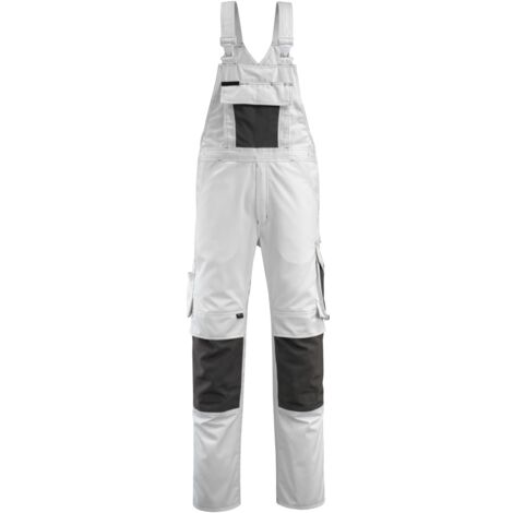 Mascot UNIQUE Latzhose  Augsburg Gr. 60 weiss/dunkelanthrazit