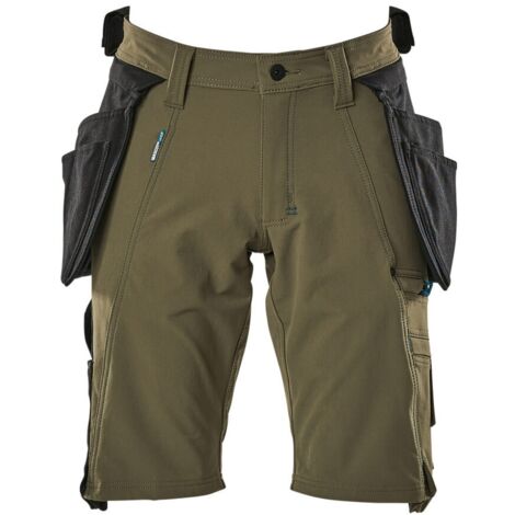Mascot Advanced Shorts mit abnehmbaren Hängetaschen Gr. 43 moosgrün