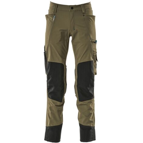 Mascot Bundhose ADVANCED wasserabweisend mit Knietaschen 17179, Gr. 49K moosgrün