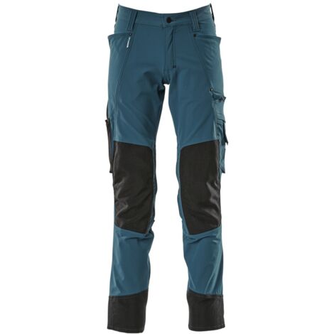 Mascot Bundhose ADVANCED wasserabweisend mit Knietaschen 17179, Gr. 47K dunkelpetroleum