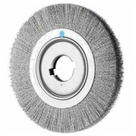 PFERD TOOLS Rundbürste breit ungezopft RBU Ø250x30xvariable Bohrung Edelstahl-Draht-Ø0,30 Schleifbock (1/5)
