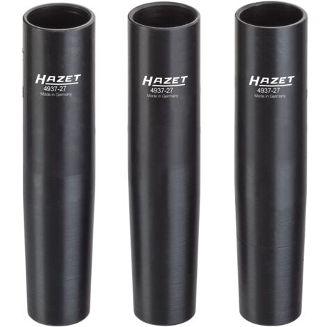 Hazet Nkw Zentrierhülsen Satz, Vierkant hohl 12,5 mm (1/2), Anzahl Werkzeuge: 3, Art.Nr. 4937-27/3 (1/2)