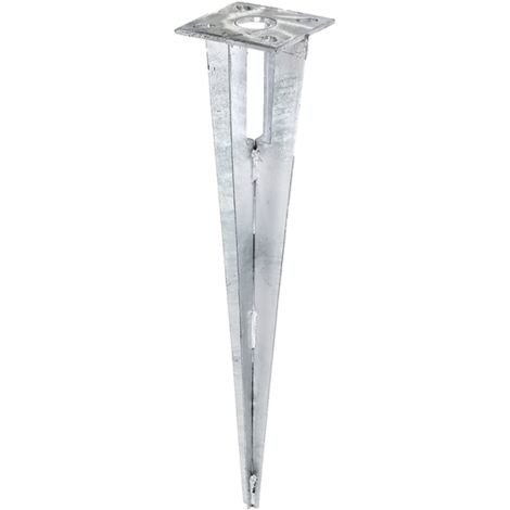 ALBERTS Einschlag-Bodenhülse für Stahlrohr-Zaunpf.,feuerverz.,Länge500mm,für PfostenØ34mm