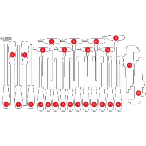 KS TOOLS Leere Schaumstoffeinlage zu 813.0042 ( 813.0042-97 ) (1/2)