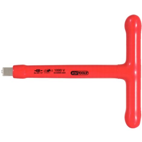 KS Tools 1/2 T-Griff-Aufsteckschlüssel mit Schutzisolierung und Schraubenarretierung, 200 mm (1/3)