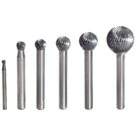 KS Tools HM Kugel-Frässtift Form D, 6mm