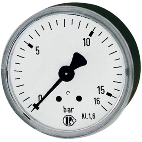 Riegler Standardmano, KS-G., G 1/4 hinten zentrisch, -1 / 0,0 bar, Ø 63