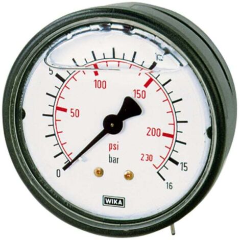 Riegler Glyzerinmano., Kunststoff, G 1/4 hinten zentr., 0-40,0 bar, Ø 63 (1/2)