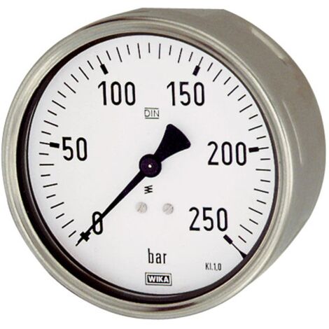 Riegler Manometer, Robustausfür, G 1/2 hinten exzentr., 0 - 2,5 bar, Ø 100