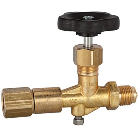 Riegler Mano-Absperrven., Zapfen-drehbare Muffe, DIN16270, Messing, G 1/2 (1/2)