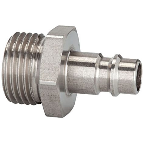 Riegler Nippel für Kupplungen NW 7,2-7,8, Edelstahl 1.4305, G 1/4 AG, max. 35 (1/2)