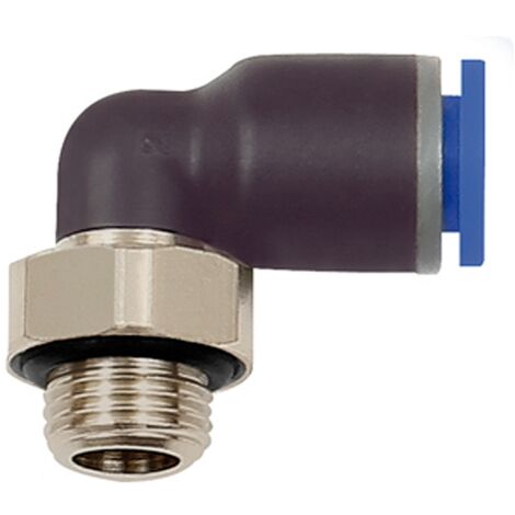 Riegler L-Steckverschraubung »Blaue Serie«, drehbar, G 1/2 außen, Ø 16 mm