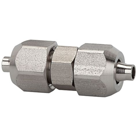 Riegler Gerader Verbinder, für Schlauch 8/6 mm, SW1 14, SW2 12, ES 1.4404 (1/3)