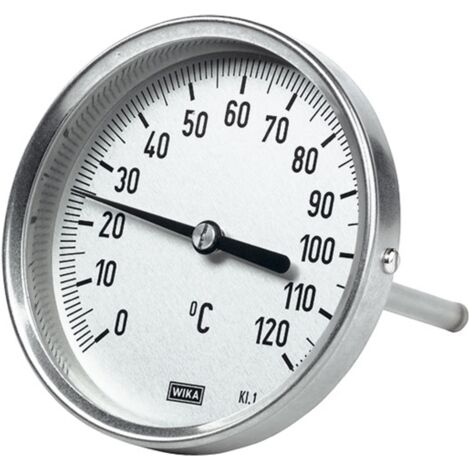 Riegler Bimetallthermometer, hochw. Ausf., L1=63/L2=43, Ø 100, 0°C bis 160°C (1/2)