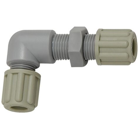 Riegler Winkel-Schottverbindung, M18x1,5, für Schlauch 9/12 mm, SW 24, PA (1/3)