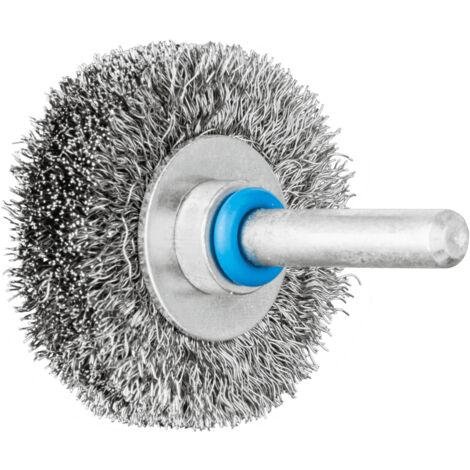 PFERD TOOLS Rundbürste ungezopft RBU Ø40x9 mm Schaft-Ø6 mm Edelstahl-Draht-Ø0,20