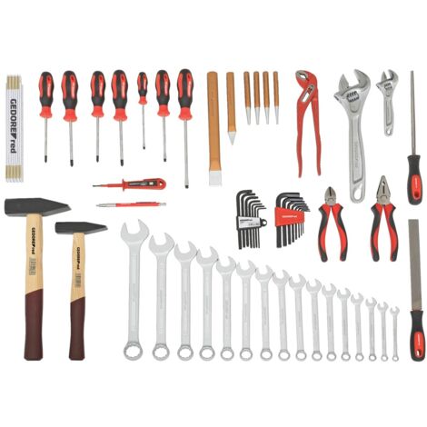 Gedore red R21650059 Werkzeugsatz ALLROUND im Koff er 59tlg