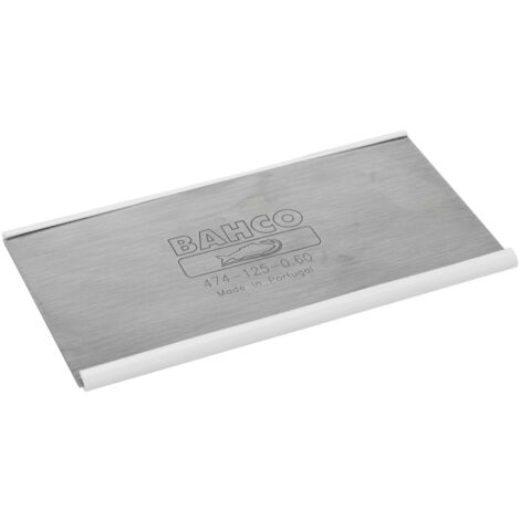 Bahco Ziehklinge mit Kantenschutz aus Kunststoff, 125 mm x 0,8 mm