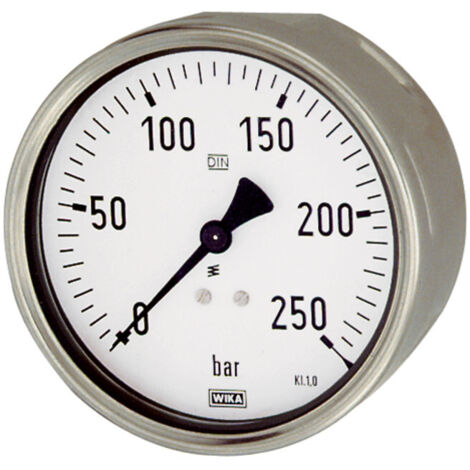Riegler Manometer, Robustausfür, G 1/2 hinten exzentr., 0 - 4,0 bar, Ø 100