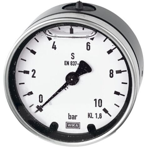 Riegler Glyzerinmanometer, Metallgehäuse, G 1/4 hinten zentr., 0 - 4,0 bar, Ø 63 (1/2)