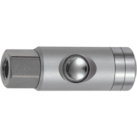 Riegler Druckknopf-Sicherheitskupplung NW 5,5, drehbar, Alu, G 1/2 IG (1/2)