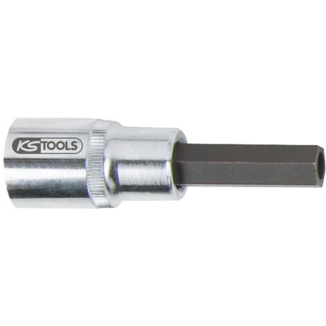 KS Tools Einspritzdüsen-Innensechskant-Stecknuss mit Bohrung 10 mm, Ø7 mm (1/2)