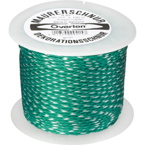 OVERMANN 008502000201000AA Maurerschnur Länge 100 m Ø 2 mm 65 kg Polypropylen g