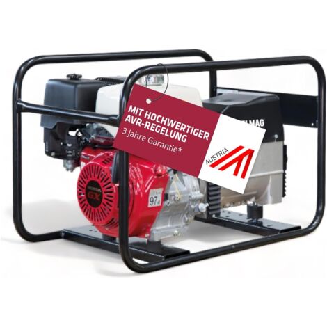 ELMAG Stromerzeuger SEB 7500WD-AVR mit HONDA-Motor GX390 mit erhöhter Schieflastfähigkeit und AVR-Regelung