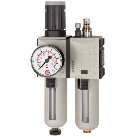 Riegler Wartungseinheit 2-tlg. »FUTURA«, PC, BG 1, G 1/4, 0,5-10 bar, HA