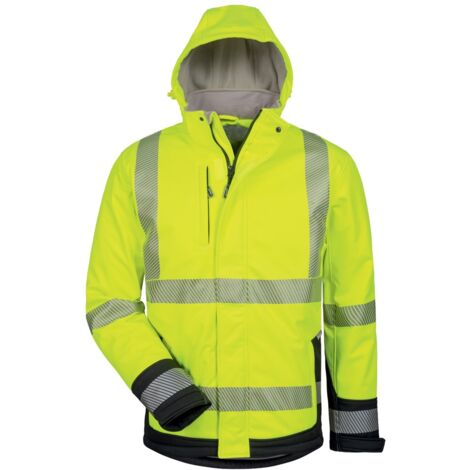 Elysee Warnschutz-Softshelljacke Melvin Gr. 3XL gelb/schwarz (1/2)