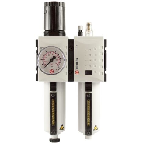 Riegler Wartungseinheit 2-tlg. »FUTURA«, MBeh., BG1, G3/8, 0,5-10 bar, HA