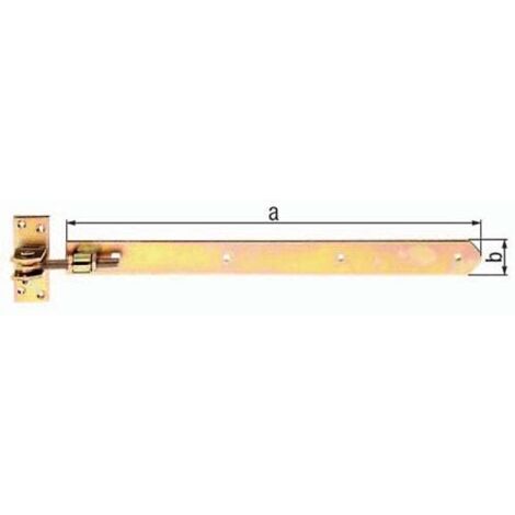 ALBERTS Ladenband, gerade, Abschluss abgerundet,verstellbar,disp,LxB463x40mm,Gewinde M12