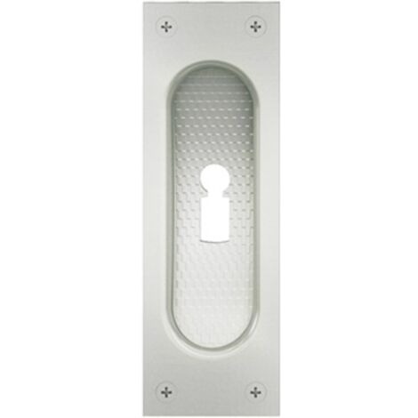 FSB Einlassmuschel eckig. BB Aluminium naturfarbig (1/4)
