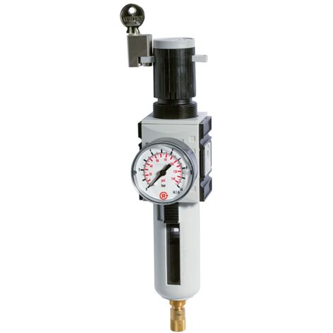 Riegler Filterregler »FUTURA«, PC, SK, Mano, BG 2, G 1/2, 0,5-10 bar, VA