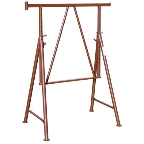 müba Stahlrohr-Gerüstbock lackiert B 1200 mm, H 1,20 - 1,95 m