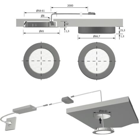 LED StarPoint Spot Chrom - 12V, 1,2W, Dimmbar Für Regale & Vitrinen