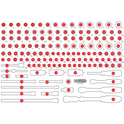 KS-Tools 811.1142-97 Leere Schaumstoffeinlage zu 8 11.1142 (1/2)