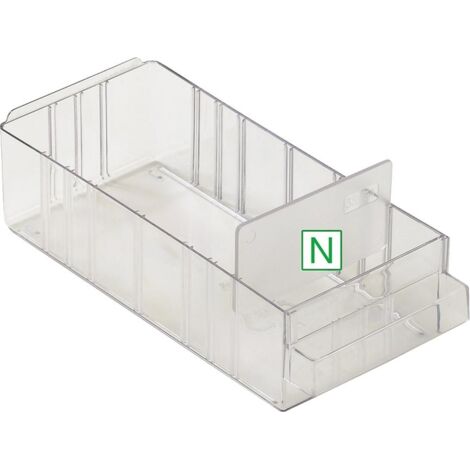 Raaco Trennwand längs für Schublade Typ 150-01 transparent Satz = 24 Stück