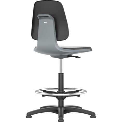 Bimos Arbeitsstuhl Labsit 3, K-Leder anthr. Sitzhöhe 520-770 mm (1/5)