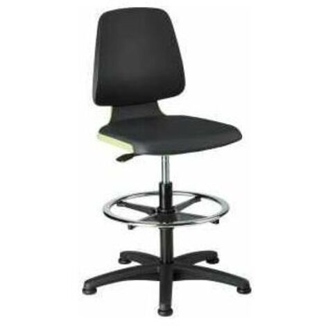 Bimos Arbeitsstuhl Labsit 3, K-Leder grün Sitzhöhe 520-770 mm (1/5)
