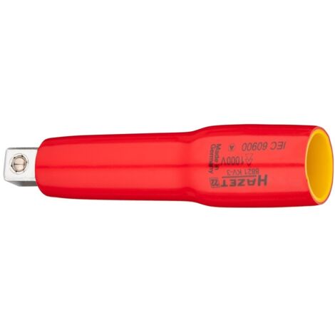 Hazet Verlängerung, 1000 Volt, Vierkant hohl 10 mm (3/8), Vierkant massiv 10 mm (3/8), Art.Nr. 8821KV-3 (1/3)