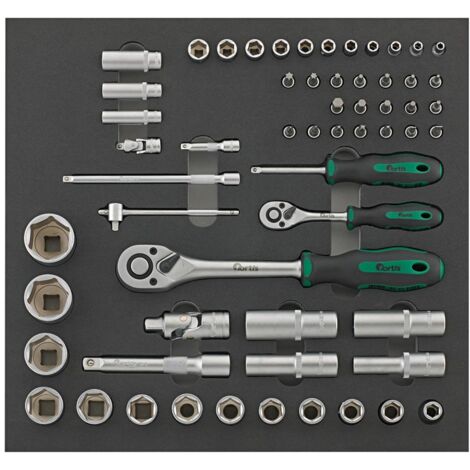 Fortis Werkzeugmodul 2/3 Steckschlüssel 1/4, 1/2 (1/2)