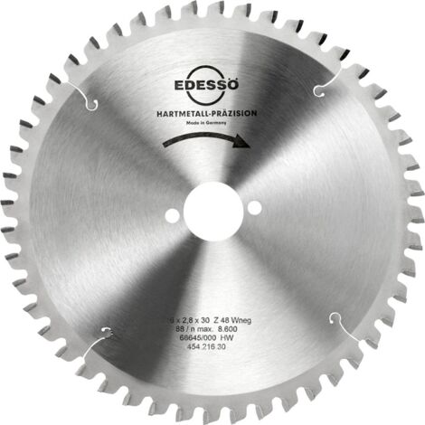 EDESSÖ HW Kreissägeblatt 216 x 2,8 x 30 mm Z48 W-neg. (1/3)
