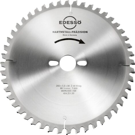EDESSÖ HW Kreissägeblatt 250 x 3,2 B30 mm Z48 W-neg. (1/3)
