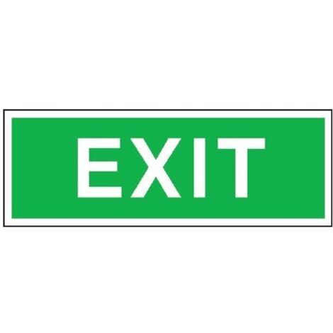SafetyMarking Fluchtwegschild Folie B300xH105 mm Exit langnachleuchtend (1/4)