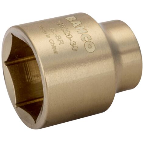 Bahco 1/2-Steckschlüssel-Einsatz aus Aluminiumbronze mit 17-mm-Sechskantprofil, funkenfrei