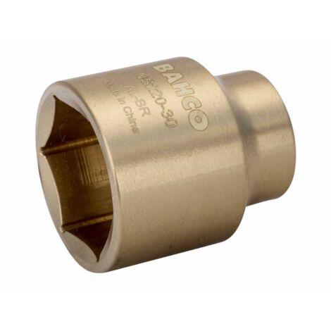 Bahco 1/2-Steckschlüssel-Einsatz aus Aluminiumbronze mit 16-mm-Sechskantprofil, funkenfrei