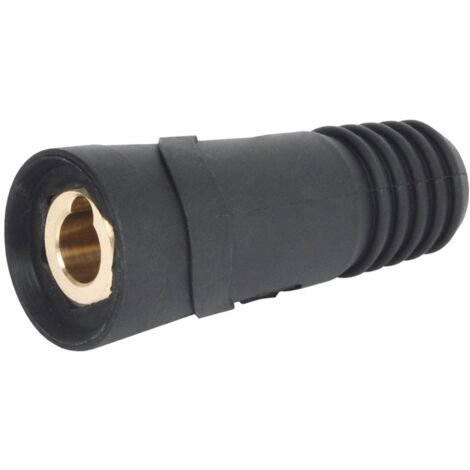 ELMAG SK-Buchse/Kupplung, rot, 10/16/25mm2, Zapfen-Ø 9mm, 60% ED @ 200A mit roter PVC-Hülse (1/3)